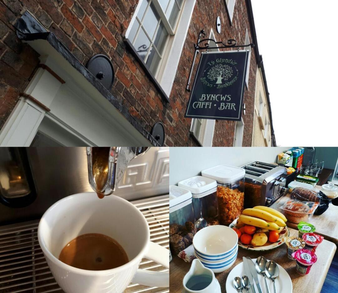 카나번 Ty Glyndwr Bunkhouse, Bar And Cafe 호스텔 외부 사진